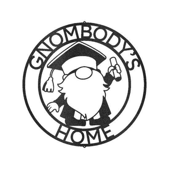 Gnome Graduation Gift Personalized Gifts - Custom Metal Sign - GiFTiFY