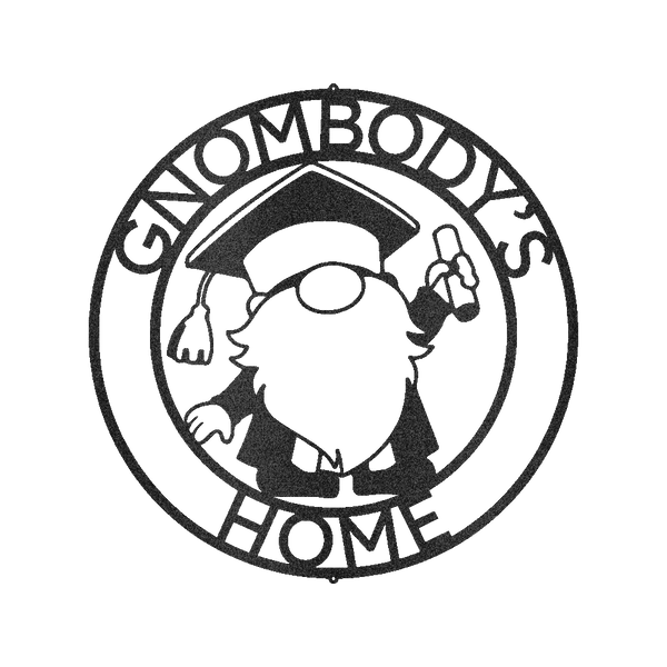 Gnome Graduation Gift Personalized Gifts - Custom Metal Sign - GiFTiFY