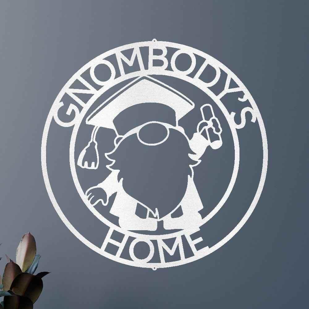 Gnome Graduation Gift Personalized Gifts - Custom Metal Sign - GiFTiFY