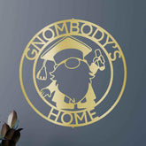 Gnome Graduation Gift Personalized Gifts - Custom Metal Sign - GiFTiFY