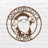 Gnome Graduation Gift Personalized Gifts - Custom Metal Sign - GiFTiFY