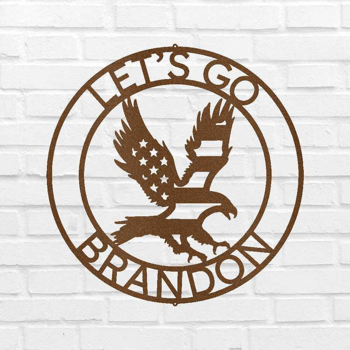 Let's Go Brandon Personalized Gifts - Custom Metal Sign - GiFTiFY