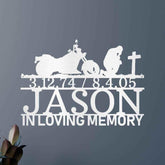 Motorcycle Remembrance Personalized Gifts - Custom Metal Sign - GiFTiFY