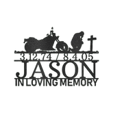 Motorcycle Remembrance Personalized Gifts - Custom Metal Sign - GiFTiFY