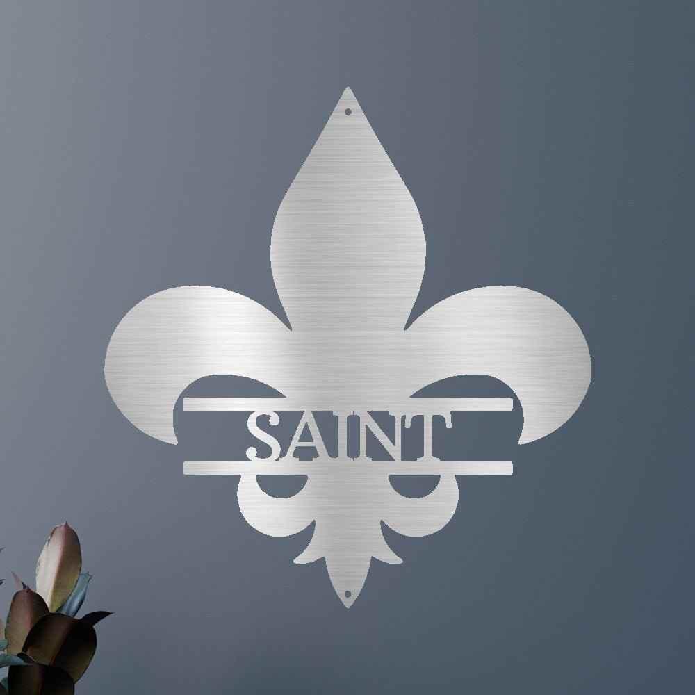 Classic Fleur De Lis Personalized Gifts - Custom Metal Sign - GiFTiFY