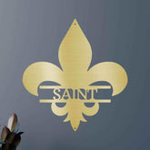 Classic Fleur De Lis Personalized Gifts - Custom Metal Sign - GiFTiFY
