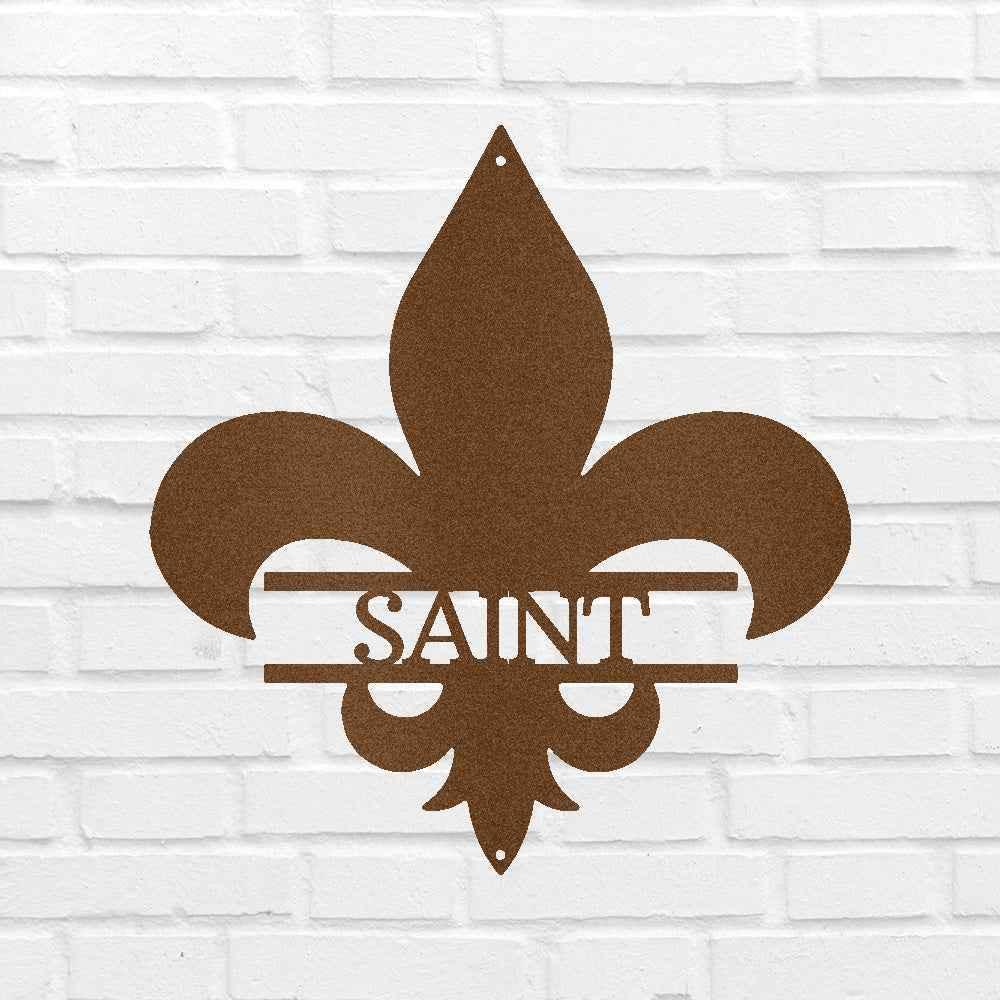 Classic Fleur De Lis Personalized Gifts - Custom Metal Sign - GiFTiFY