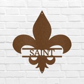 Classic Fleur De Lis Personalized Gifts - Custom Metal Sign - GiFTiFY