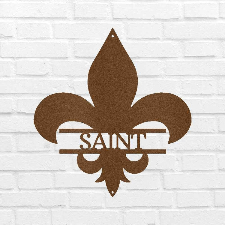 Classic Fleur De Lis Personalized Gifts - Custom Metal Sign - GiFTiFY