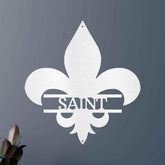 Classic Fleur De Lis Personalized Gifts - Custom Metal Sign - GiFTiFY