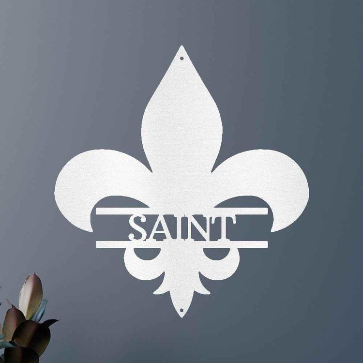 Classic Fleur De Lis Personalized Gifts - Custom Metal Sign - GiFTiFY