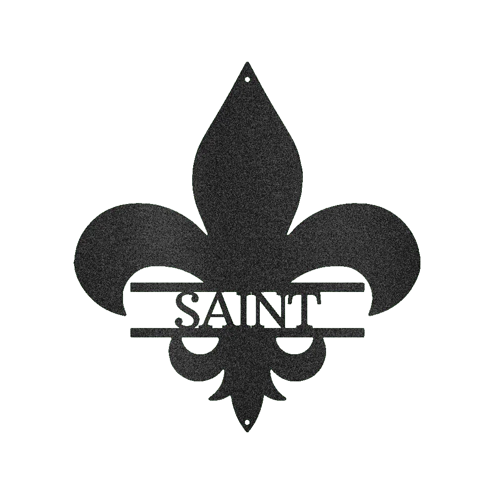 Classic Fleur De Lis Personalized Gifts - Custom Metal Sign - GiFTiFY