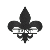 Classic Fleur De Lis Personalized Gifts - Custom Metal Sign - GiFTiFY