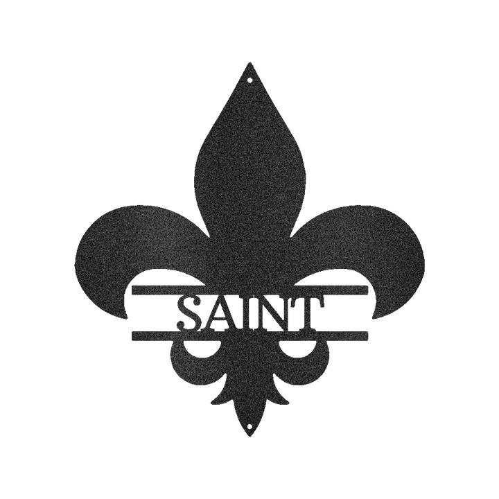 Classic Fleur De Lis Personalized Gifts - Custom Metal Sign - GiFTiFY