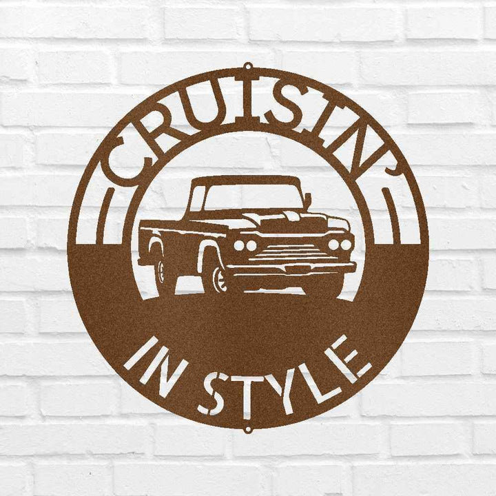 Classic Pickup Truck Personalized Gifts - Custom Metal Sign - GiFTiFY
