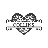 Fancy Heart Personalized Gifts - Custom Metal Sign - GiFTiFY