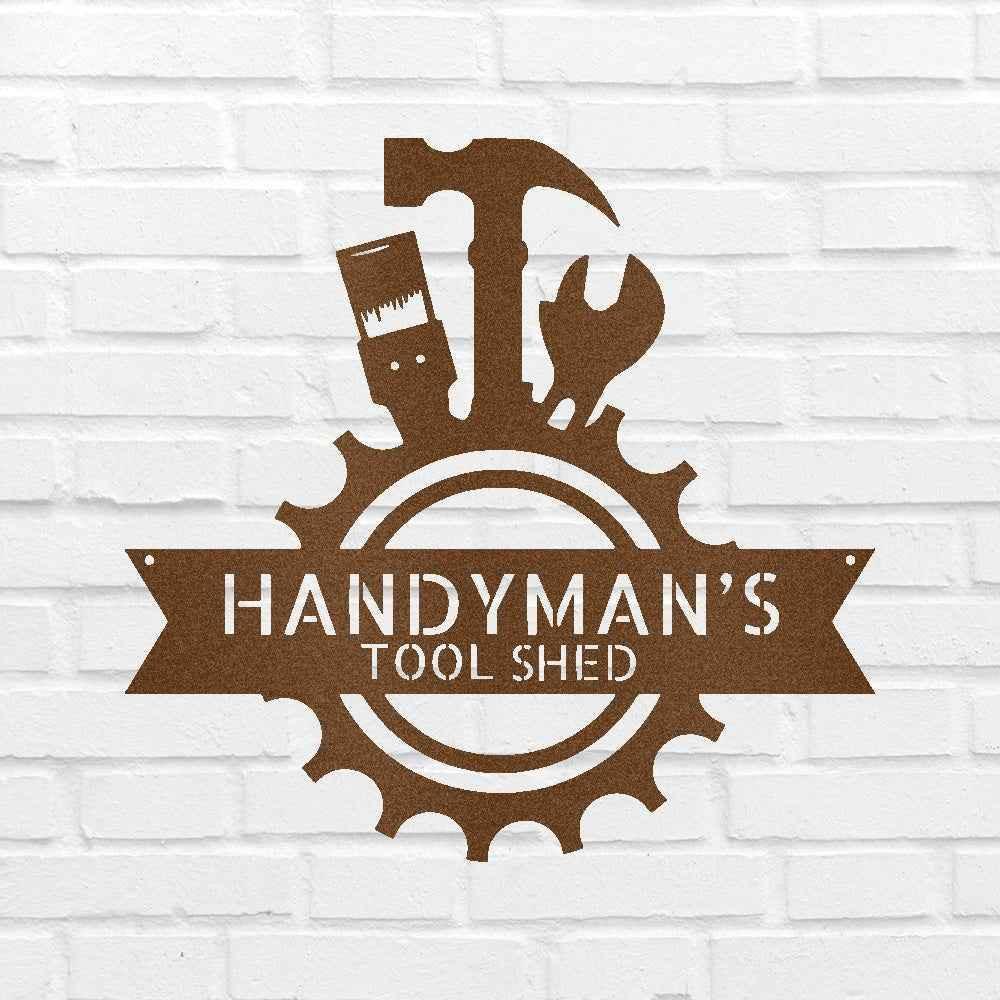 Handyman Shop Personalized Gifts - Custom Metal Sign - GiFTiFY