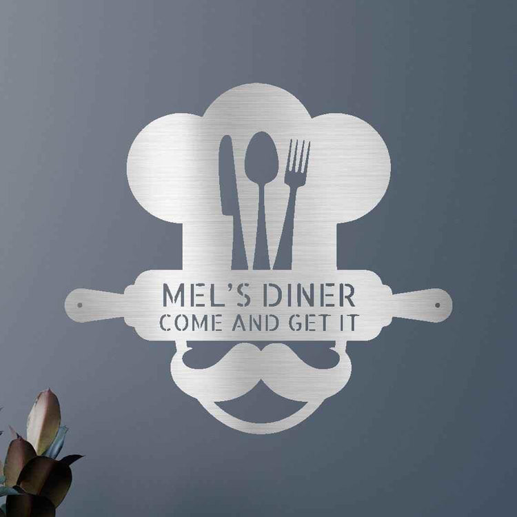 Home Chef Personalized Gifts - Custom Metal Sign - GiFTiFY