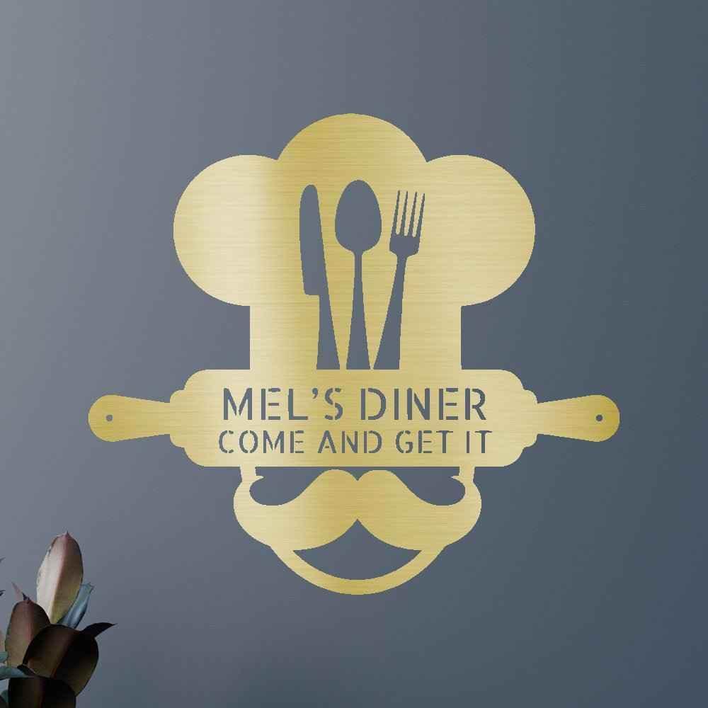 Home Chef Personalized Gifts - Custom Metal Sign - GiFTiFY