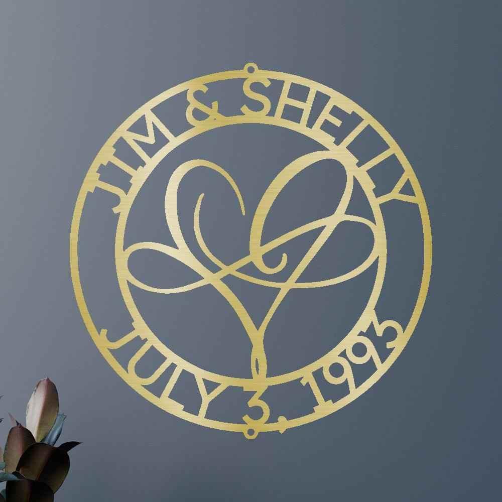 Infinite Love Personalized Gifts - Custom Metal Sign - GiFTiFY