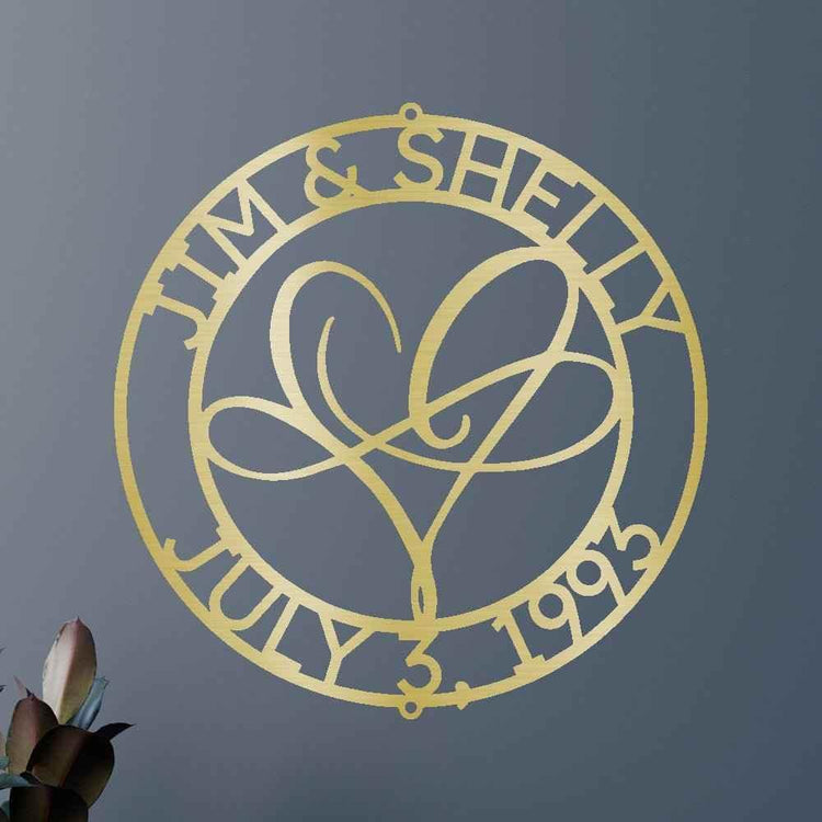 Infinite Love Personalized Gifts - Custom Metal Sign - GiFTiFY