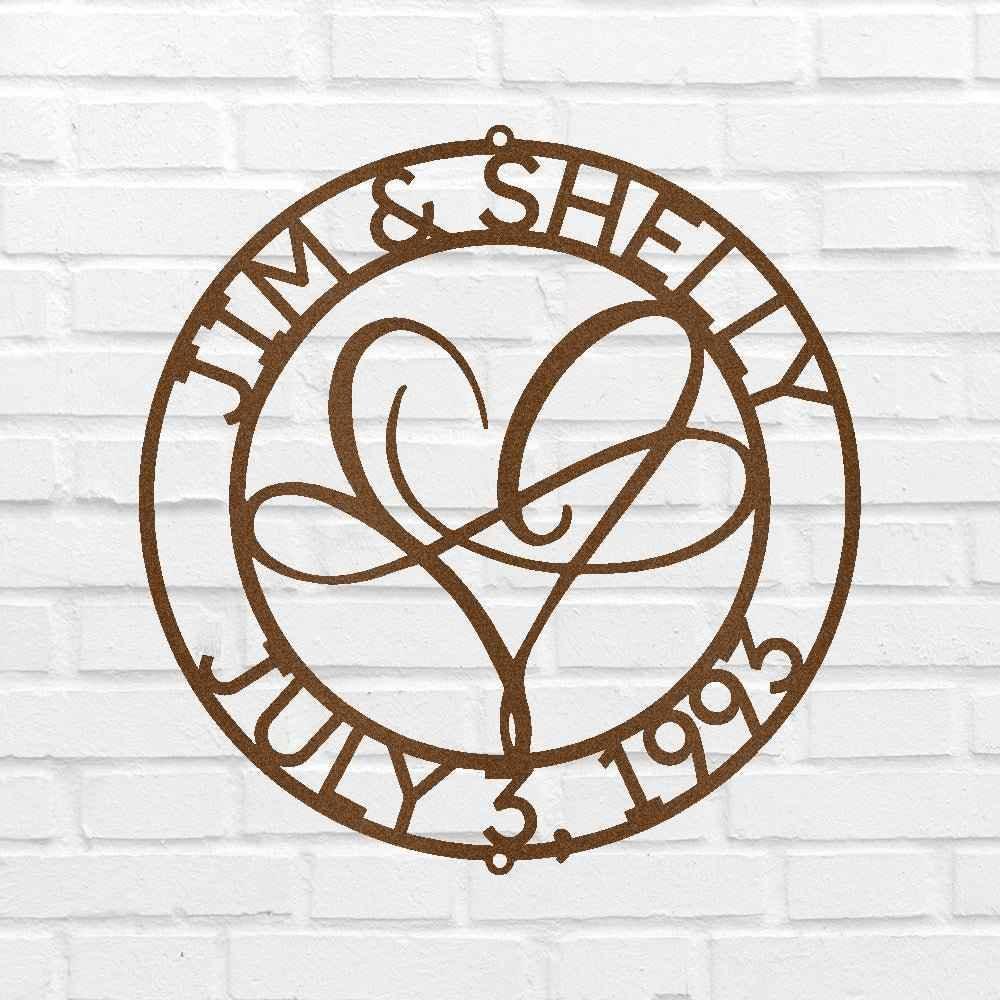 Infinite Love Personalized Gifts - Custom Metal Sign - GiFTiFY