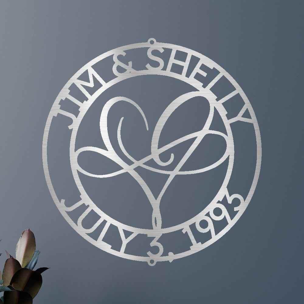 Infinite Love Personalized Gifts - Custom Metal Sign - GiFTiFY