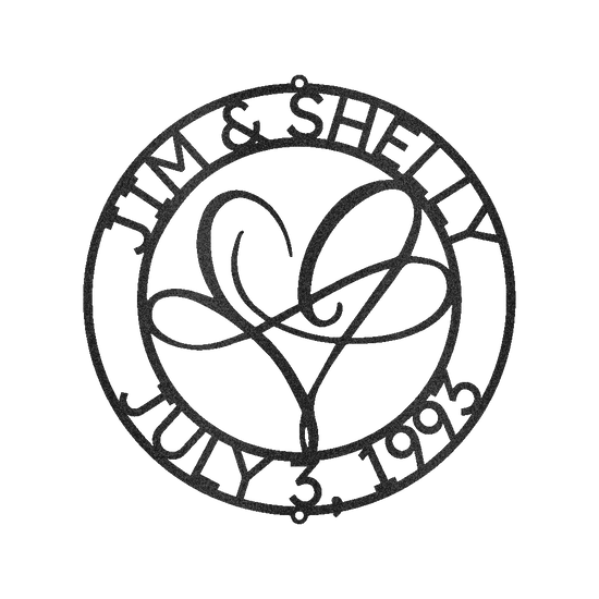 Infinite Love Personalized Gifts - Custom Metal Sign - GiFTiFY