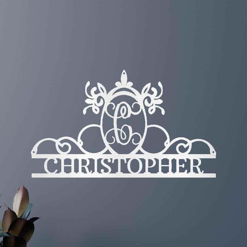 Initial and Name Personalized Gifts - Custom Metal Sign - GiFTiFY