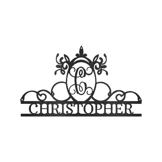 Initial and Name Personalized Gifts - Custom Metal Sign - GiFTiFY