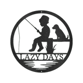 Little Fisher Personalized Gifts - Custom Metal Sign - GiFTiFY