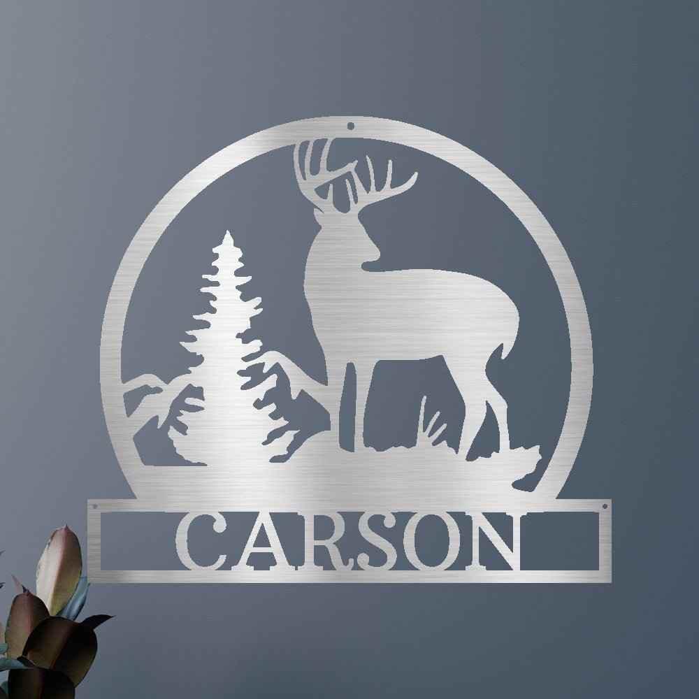 Outdoor Buck Personalized Gifts - Custom Metal Sign - GiFTiFY