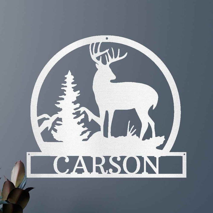 Outdoor Buck Personalized Gifts - Custom Metal Sign - GiFTiFY