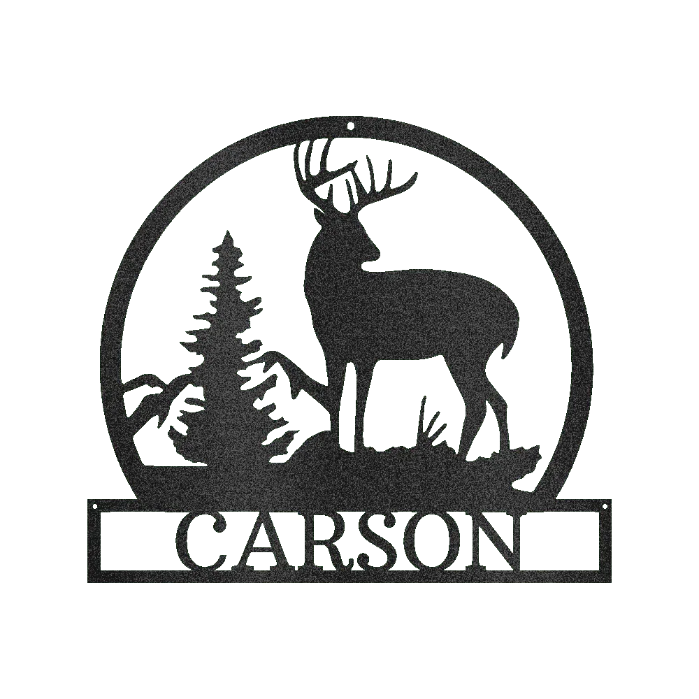 Outdoor Buck Personalized Gifts - Custom Metal Sign - GiFTiFY