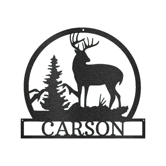 Outdoor Buck Personalized Gifts - Custom Metal Sign - GiFTiFY