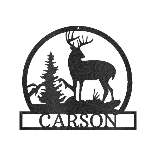 Outdoor Buck Personalized Gifts - Custom Metal Sign - GiFTiFY