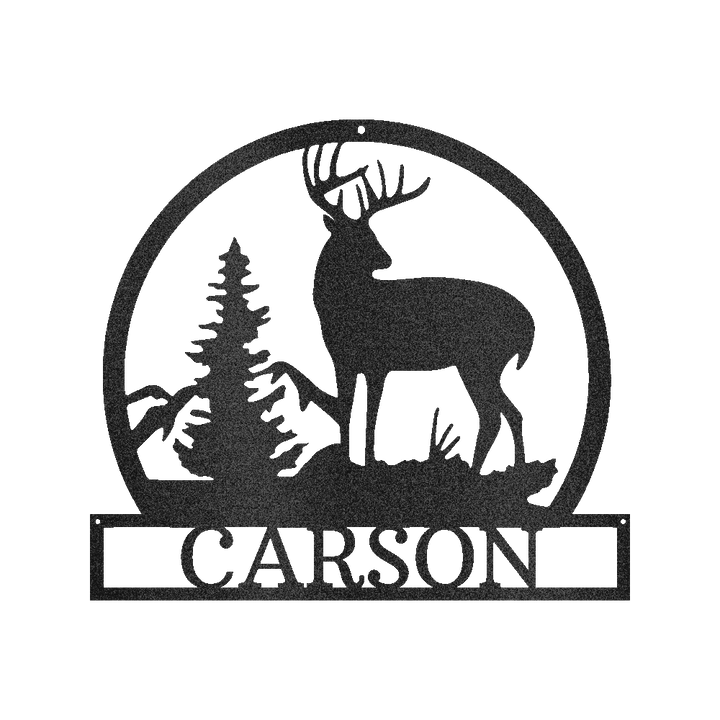 Outdoor Buck Personalized Gifts - Custom Metal Sign - GiFTiFY