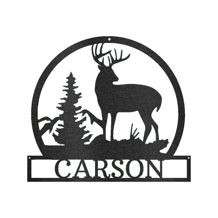 Outdoor Buck Personalized Gifts - Custom Metal Sign - GiFTiFY