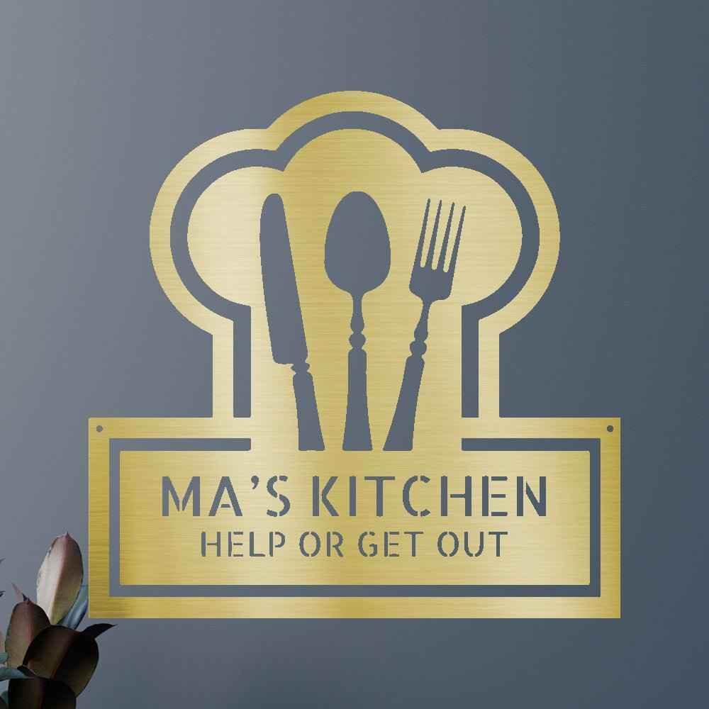Ruler Of The Kitchen Personalized Gifts - Custom Metal Sign - GiFTiFY