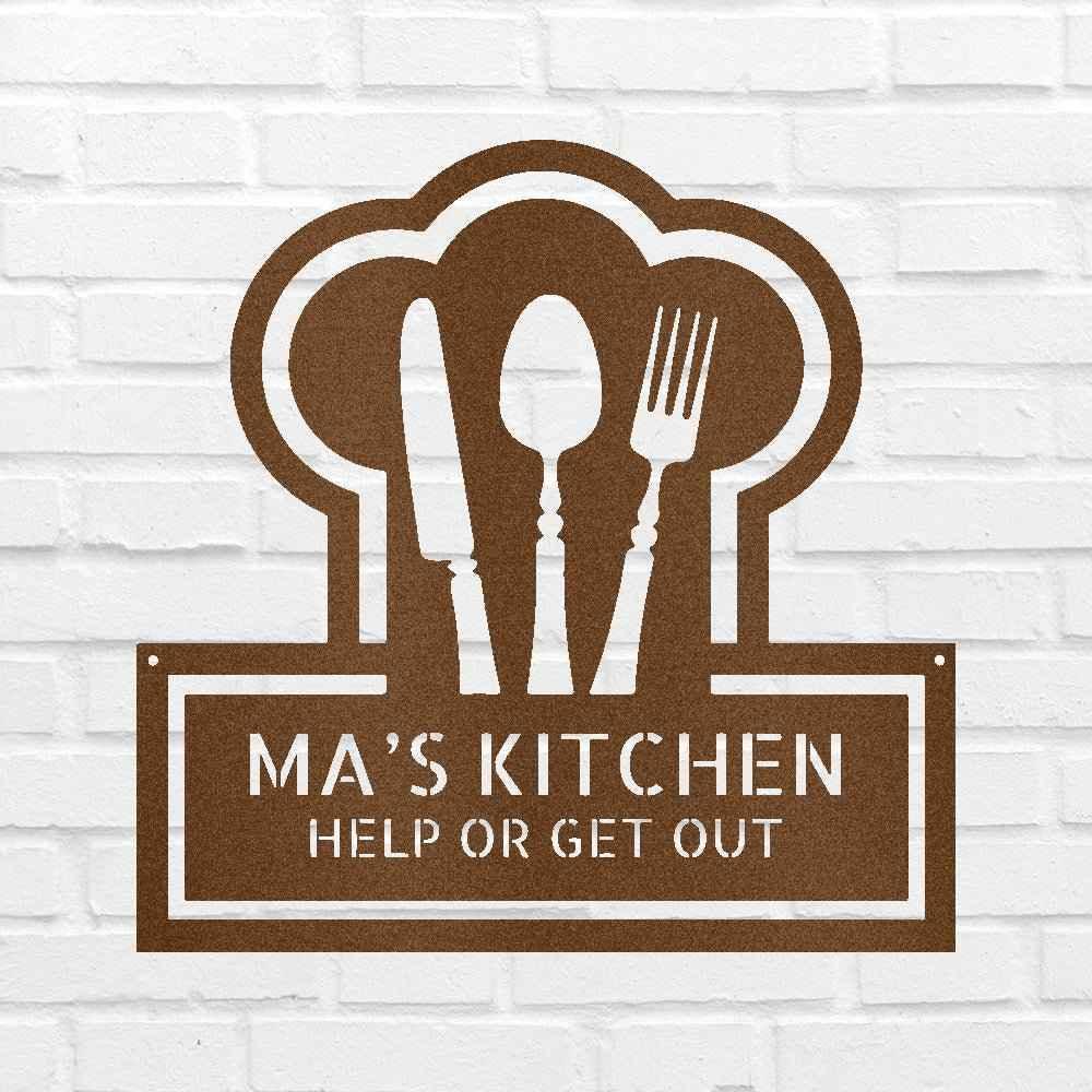 Ruler Of The Kitchen Personalized Gifts - Custom Metal Sign - GiFTiFY