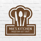 Ruler Of The Kitchen Personalized Gifts - Custom Metal Sign - GiFTiFY