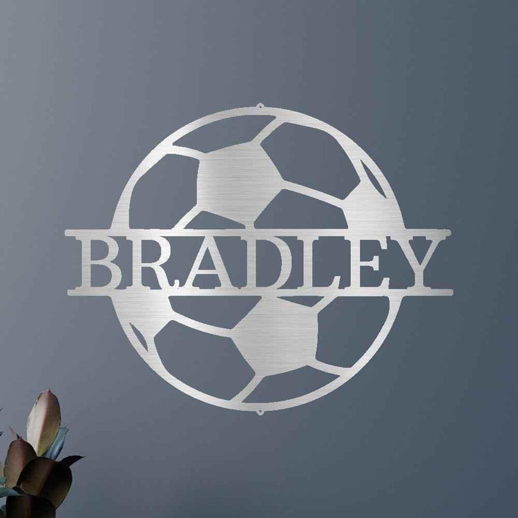 Soccer Personalized Gifts - Custom Metal Sign - GiFTiFY