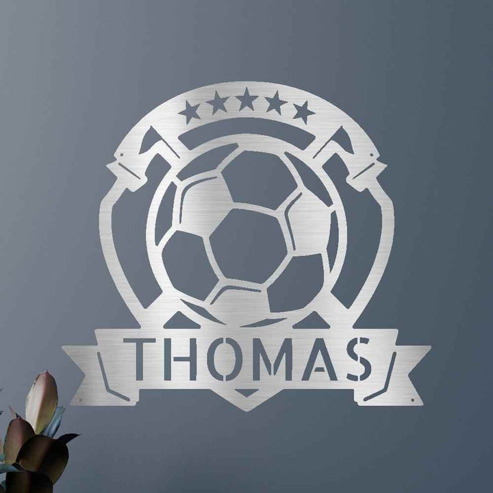 Soccer Plaque Personalized Gifts - Custom Metal Sign - GiFTiFY