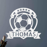 Soccer Plaque Personalized Gifts - Custom Metal Sign - GiFTiFY