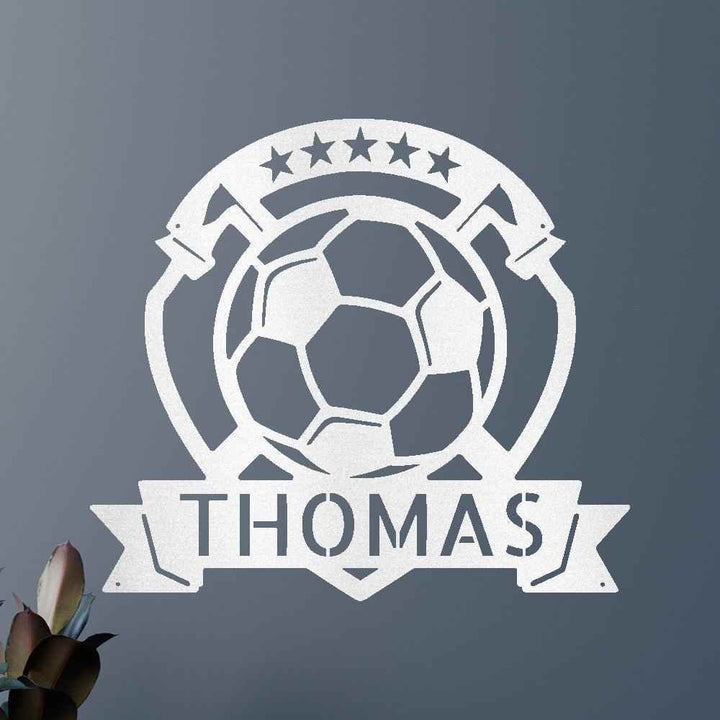 Soccer Plaque Personalized Gifts - Custom Metal Sign - GiFTiFY