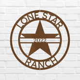 The Lone Star State Symbol Personalized Gifts - Custom Metal Sign - GiFTiFY