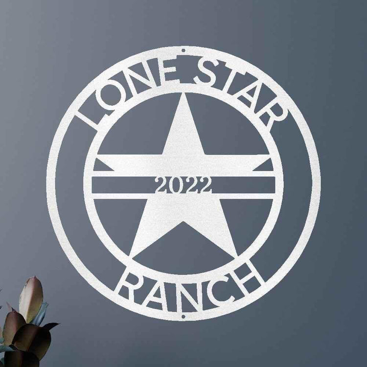 The Lone Star State Symbol Personalized Gifts - Custom Metal Sign - GiFTiFY