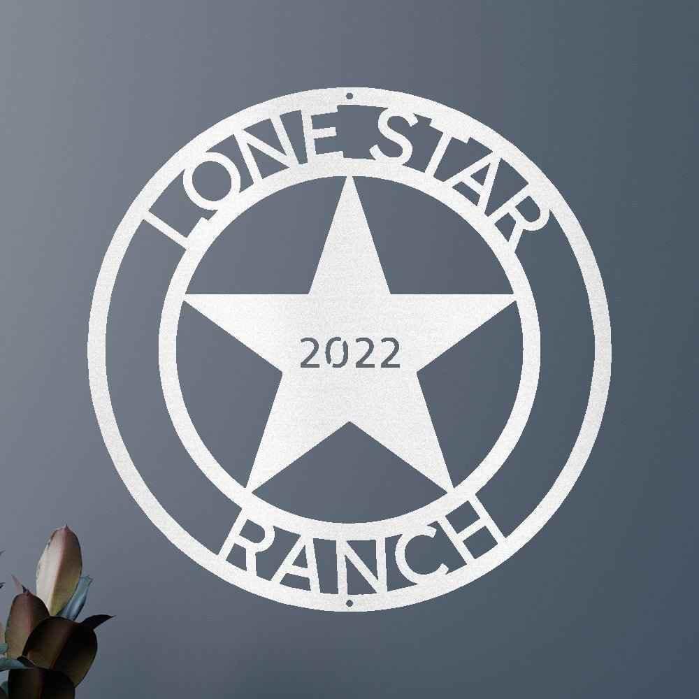 The Lone Star State Texans Personalized Gifts - Custom Metal Sign - GiFTiFY