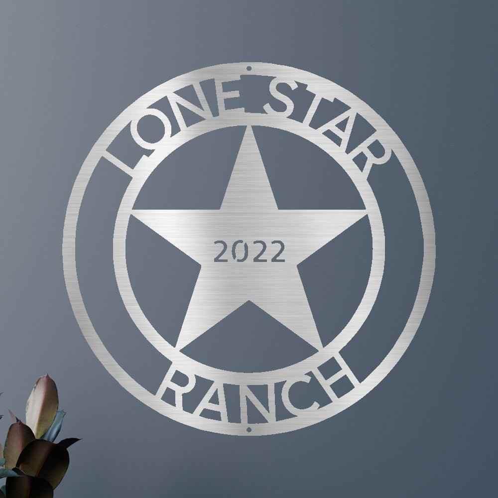 The Lone Star State Texans Personalized Gifts - Custom Metal Sign - GiFTiFY