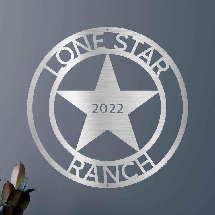 The Lone Star State Texans Personalized Gifts - Custom Metal Sign - GiFTiFY